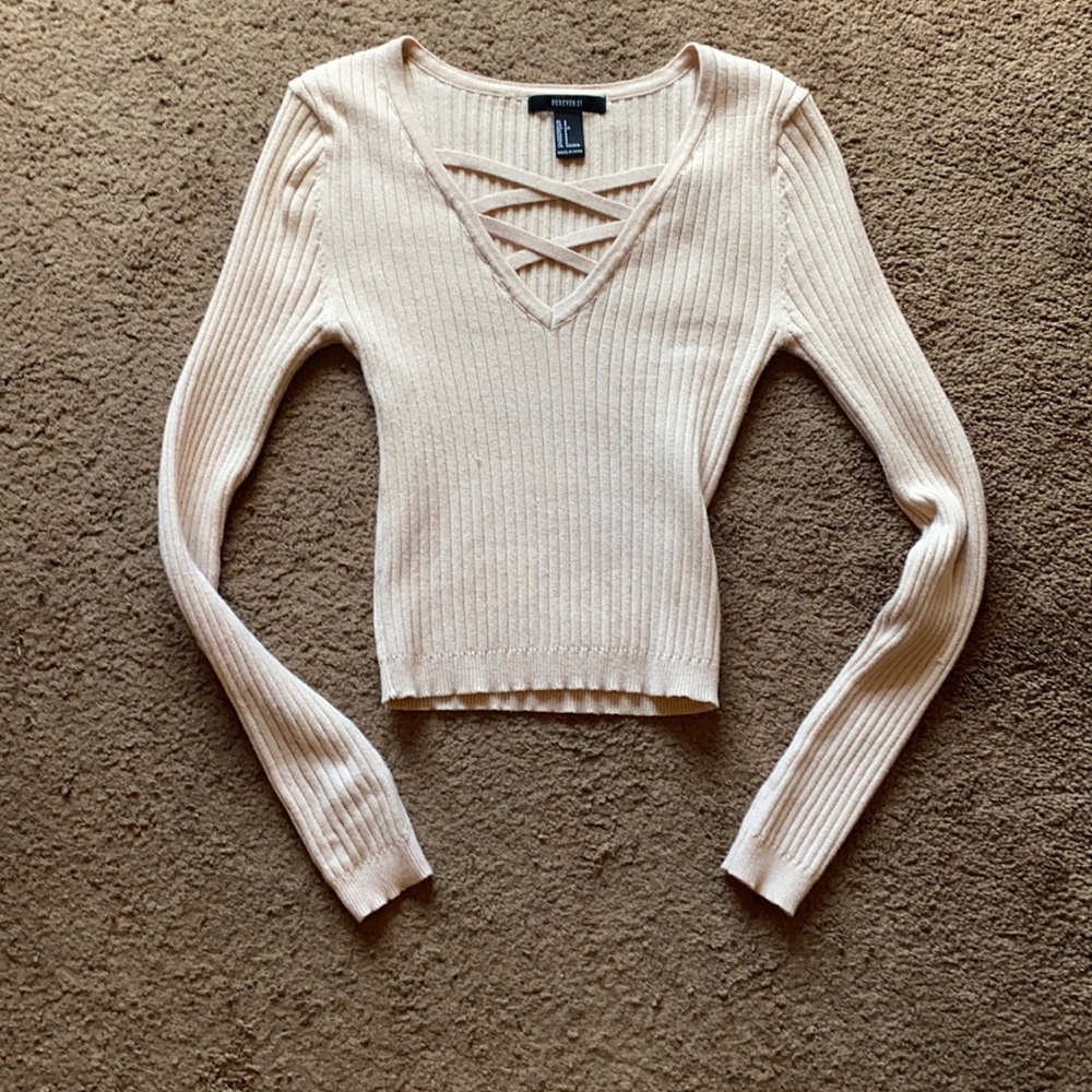 Ribbed midi sweater